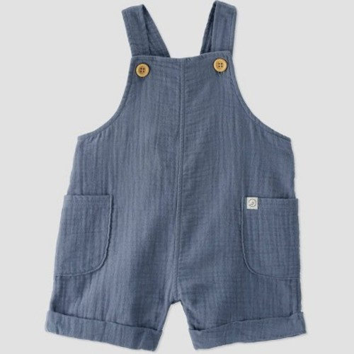 Little Planet by Carter's Organic Baby Gauze Shortalls, Size: 3M