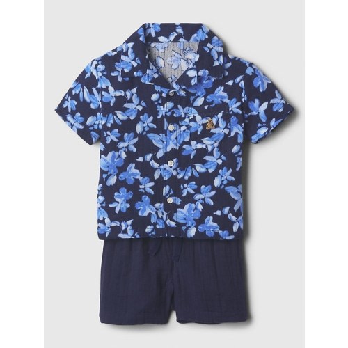Baby Gauze Two-Piece Outfit Set