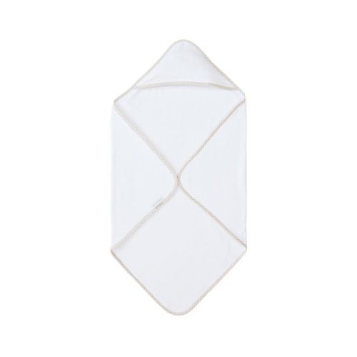 Gingham Baby Hooded Towel - Oat | Pottery Barn Kids
