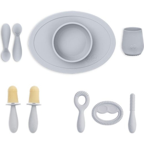 ezpz Prefeeding & First Foods Ultimate Gift Set, Pewter
