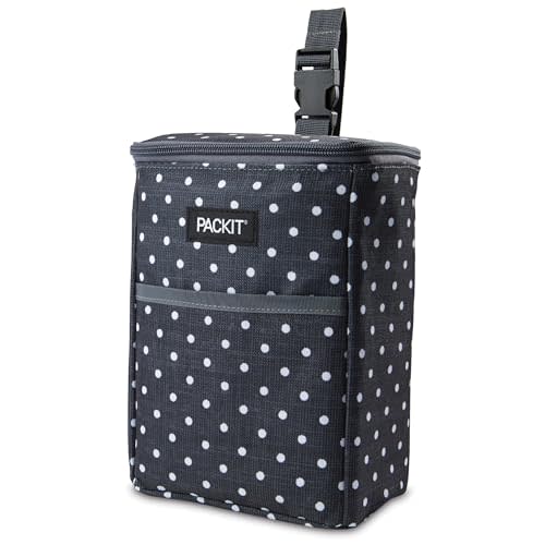 PackIt Freezable Double Bottle Bag, Built with EcoFreeze Technology, Antimicrobial lining, Collapsible, Reusable, Zip Closure, Buckle Handle, Perfect for Breastmilk and Formula On the Go