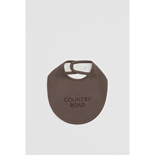 Chocolate Organically Grown Cotton Waffle Bib - Accessories | Country Road