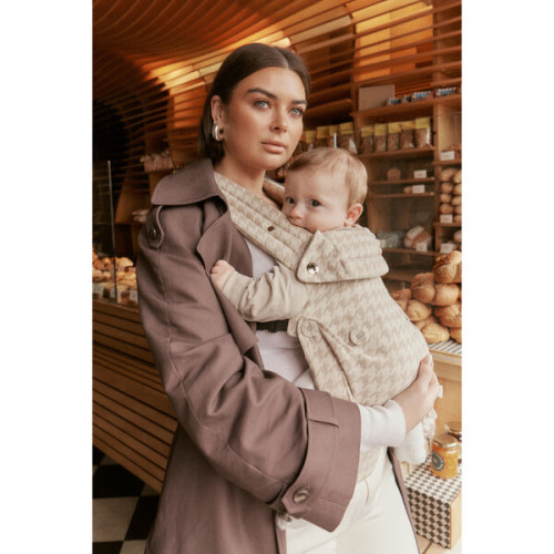 Limitless Baby Carrier, Neutral Houndstooth - Portier | Maisonette