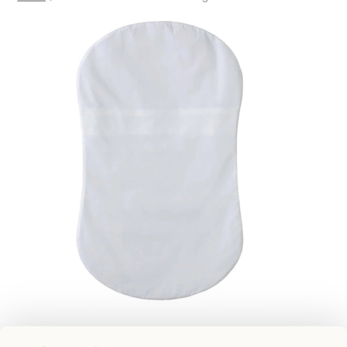HALO - Bassinest Fitted Sheet | 100% Organic Cotton -White - white ,