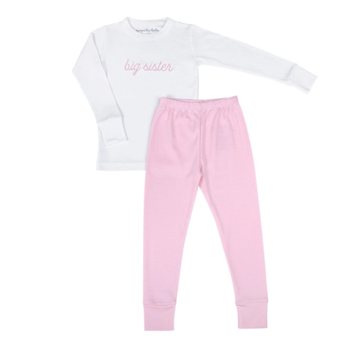 Big Sister Embroidered Long Pajamas