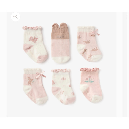 Garden Picnic Non Slip Baby Socks 6pk