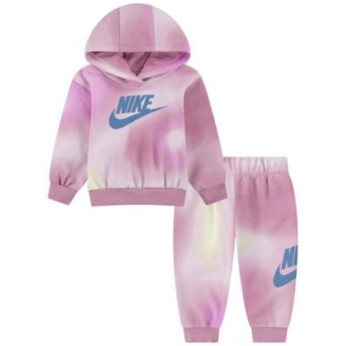 Baby Girls Solarized 2-Piece Pullover Hoodie and Pants Set