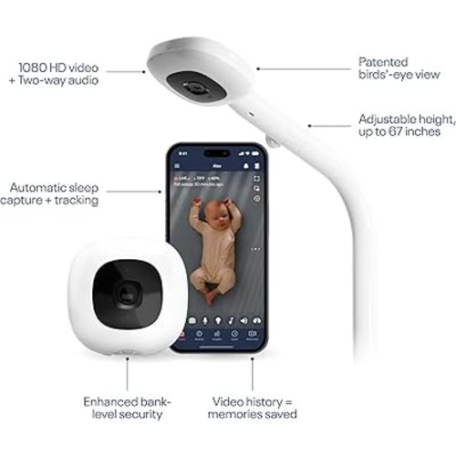 Amazon.com: Nanit Pro Smart Baby Monitor - Camera & Floor Stand - 1080p Wi-Fi Video Camera, 2-Way Audio, See Your Baby from Anywhere, Sound/Motion/Cry Notifications, Night Vision : Baby