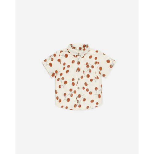 Collared Short Sleeve Shirt || Tomatoes