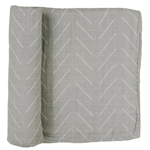 Mebie Baby Desert Sage Muslin Swaddle, Modern and Neutral Swaddle Blanket for Baby Girl or Boy, Soft Baby Blankets, Newborn Swaddle Blanket, 0-3 Month, Comfy Wrap, Baby Essentials & Gifts