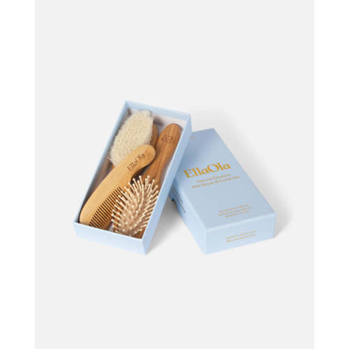 3-Piece Bamboo Brush & Comb Set