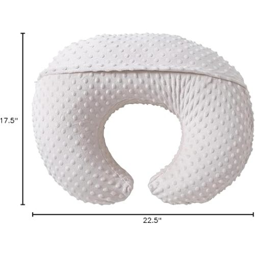 ESEN Baby Nursing Pillow and Body Positioner for Breast Feeding and Bottle Feeding, Ultra Soft Baby Breastfeeding Pillows with Removable Nursing Pillow Cover for More Support for Mom and Baby (Beige)