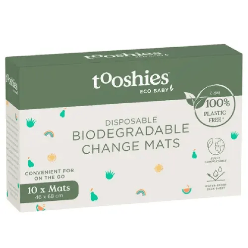 Tooshies Biodegradable Change Mats 10 Pack | Baby Bunting AU