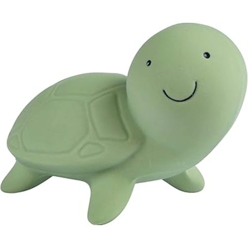 Turtle Organic Natural Rubber Rattle, Teether & Bath Toy