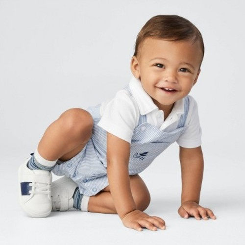Carter's Just One You® Baby Boys' Striped Sailboat Overalls - Blue, Size: Newborn