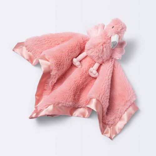 Small Security Blanket - Cloud Island™ Flamingo: Animals, 100% Polyester, Plush