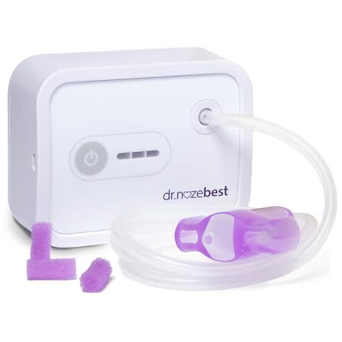 Dr. Noze Best - NozeBot | Electric Baby Nasal Aspirator | Hospital Grade Suction | Nose Sucker and Nasal Vacuum | Safe for Infants and Toddlers (Mild to Severe Congestion - The Original NozeBot)