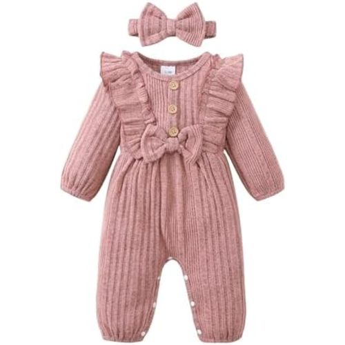 Mioglrie Newborn Baby Girl Clothes One Piece Jumpsuits Clothes Short Sleeve Rompers Summer Clothes for Baby