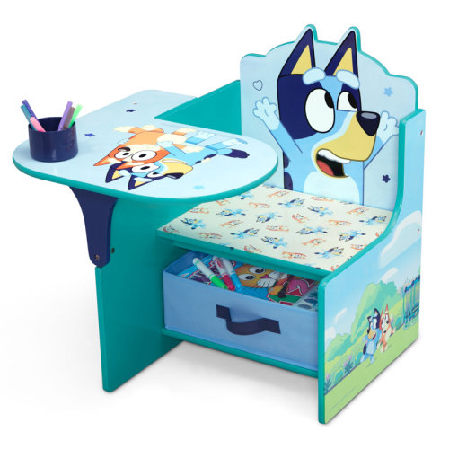 Delta Children Bluey Chair Desk With Storage Bin By Delta Children - Greenguard Gold Certified "& Reviews" | Wayfair