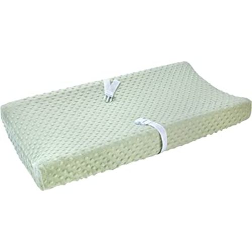 Carter's Changing Pad Cover Plush Velboa Bubble Dot - Sage