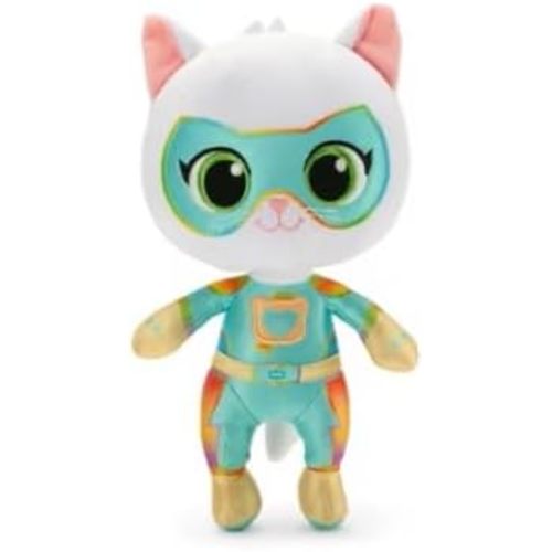 DISNEY STORE Official SuperKitties Bitsy Plush - Detailed Disney Stuffed Animals with Embroidered Features and Screen Art Elements, Part of SuperKitties Plush Collection