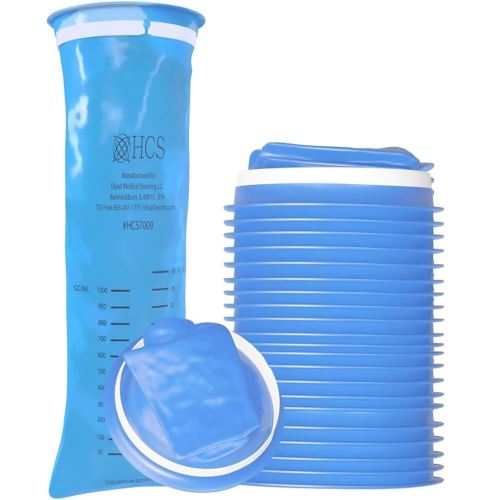 HCS Bulk Emesis Bags Disposable - Premium, Hospital Grade, Adults & Kids - Vomit Bags Disposable for Car, Travel, Home Use - Throw Up, Barf, Puke - 144, Strong (40 fl oz)