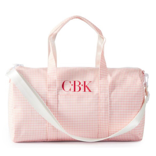 Riley Weekender Bag- Gingham Taffy