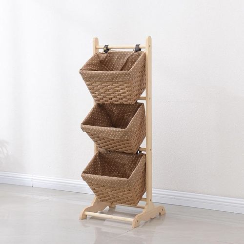 3-Tier Nursery Storage Baskets (Pine)