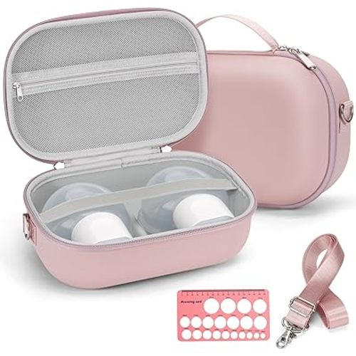 Wearable Breast Pump Bag for Hands-Free Breast Pumps, Hard Breast Pump Case for Momcozy/Willow/eufy/Security/Medela/TSRETE/Bluefair/Nuliie, Storage Bag for Pumping Travel Bag, Diaper Bag, or Handbag