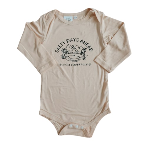 Salty Days Ahead Bamboo Onesie