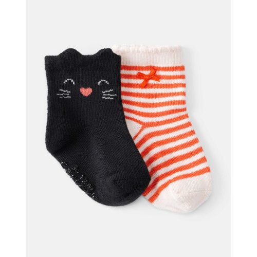 Baby 2-Pack Halloween Socks - Black/Orange - Carter's | Carter's
