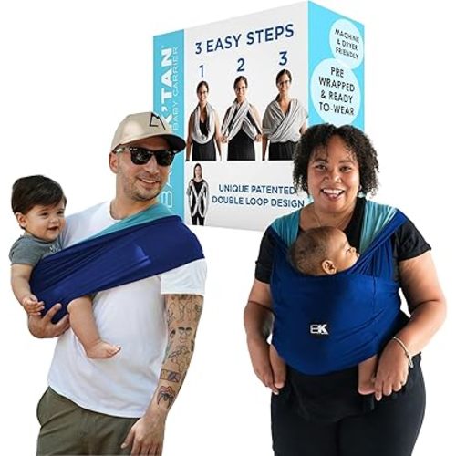 Active Oasis Baby K'tan Baby Carrier Wrap: #1 Easy Pre-Wrapped Baby Sling Gift | Breathable Sport Blend | UVA/UVB Infant Sun Protection | Promotes Safe Hygiene | Newborn up to 35lb (See Size Chart)
