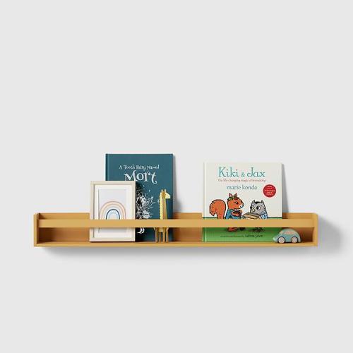 36" Kid's Wall-Mounted Bookshelf - Teal Blue