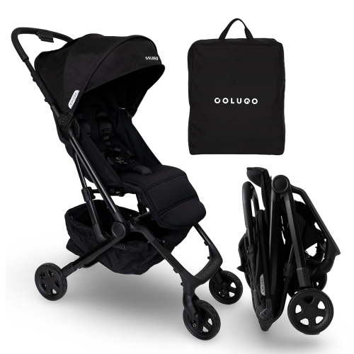 Colugo Compact+ Baby Stroller with Cupholder, Rain Cover, and Backpack
