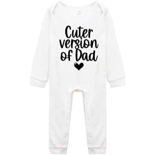 YCICIVDee Cuter Version of Dad Boys and Girl Newborn Funny Onesie