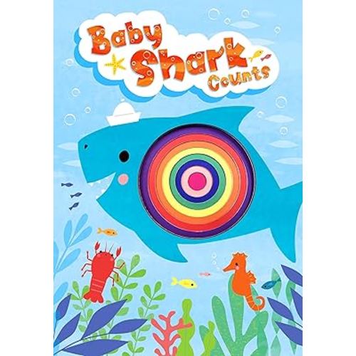 Baby Shark Counts - Board Book - Kids Book with Cutouts