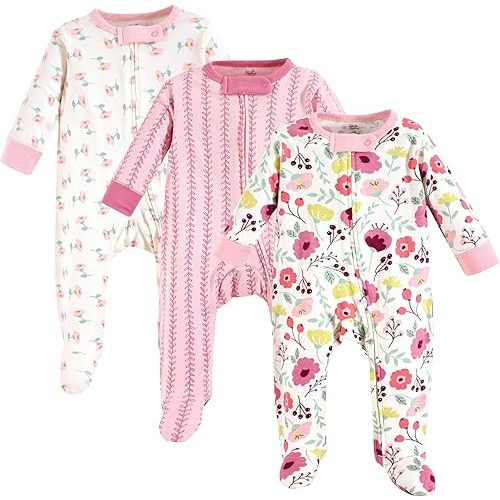 Touched by Nature Baby Girls' Organic Cotton Sleep and Play