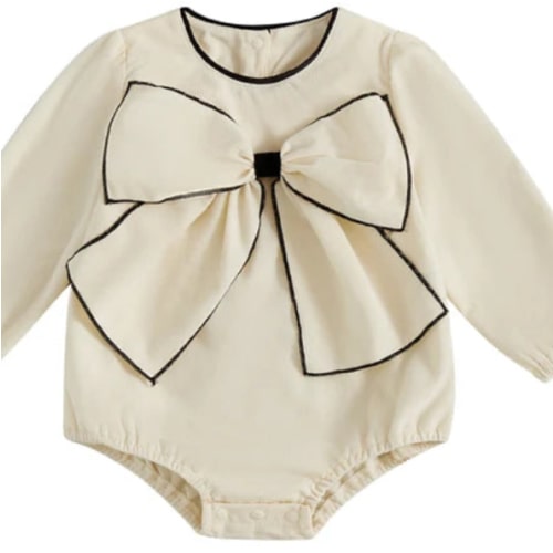 COCO Big Bow Romper - Hazel & Bo