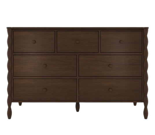 Harriet Bee Jenny Lind 7-Drawer Spindle Dresser | Wayfair