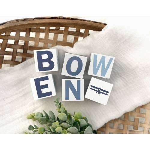 Airplane Nursery Décor for Newborn Baby Room - Vintage Aviation Art Shelf Decor for New Baby Gift