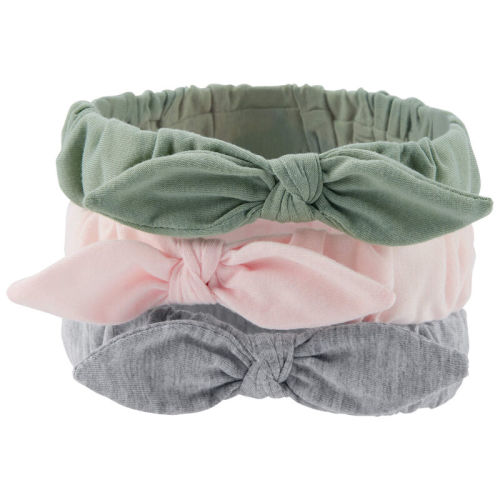 Olive/Grey/Pink Baby 3-Pack Headwraps | Carter’s Oshkosh Canada