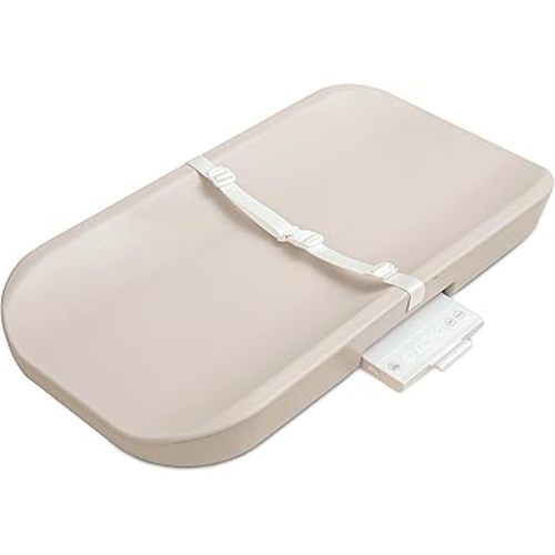 Baby Changing Pad, Baby Scale, 2 in 1 Baby Smart Scale and Change Pad, Waterproof Changing Pad, Wipeable Changing Pad with Safety Belt, Non-Slip Pad for Dresser, Easy to Clean & Portable Cushion Pad