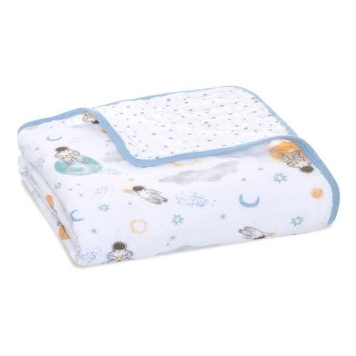 aden + anais essentials Cotton Muslin Baby Blanket Color: space explorers