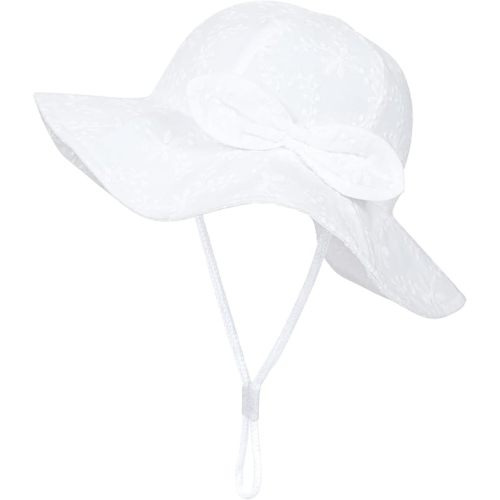 Toddler Kids Baby Girl Sun Hat Floppy Cotton Summer Hat 50+ SPF Protective