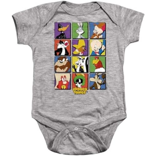 Popfunk Looney Tunes Square Portraits Unisex Infant Snap Suit for Baby