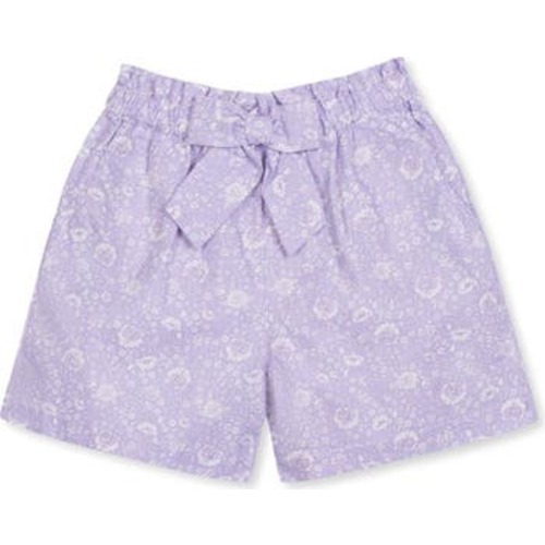 Girls' Pull-On Cinched Waist Linen Short, Infant, 12-18M