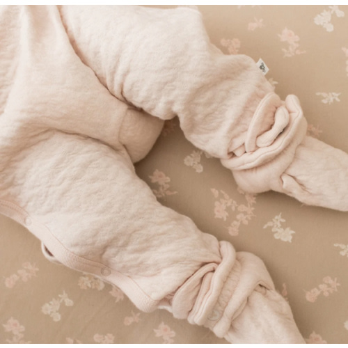 Organic Cotton Quilted Bee Baby Booties - Ranunculus – Burt's Bees Baby
