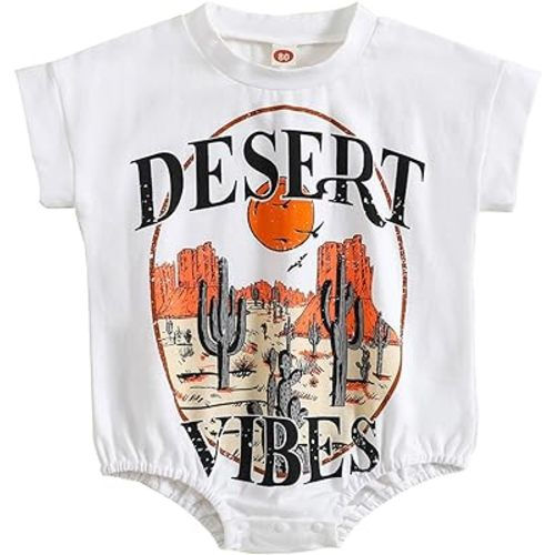 SAYOO Western Baby Girls Boys Bodysuit Clothes Country Cowboy Cowgirl Funny Cute Infant Creeper One-Piece Baby Bodysuit