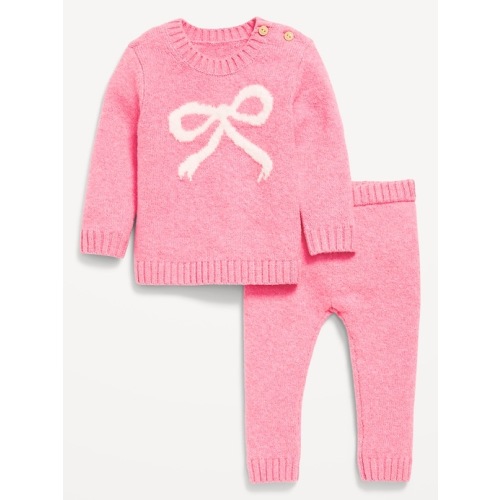 SoSoft Crew-Neck Graphic Sweater and Pants Set for Baby