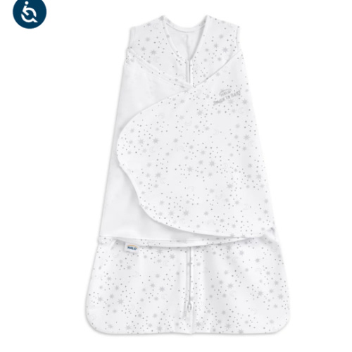 Cotton Swaddle Midnight Moons Gray - Newborn | HALO